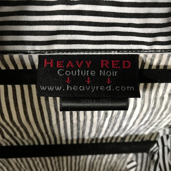 Heavy Red Hearts Striped Top - Picture 6 of 6
